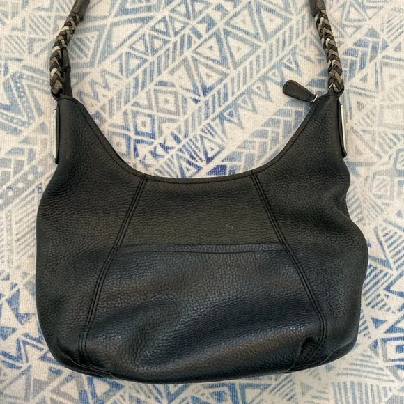 Brighton Black Leather Handbag - Picture 5 of 8